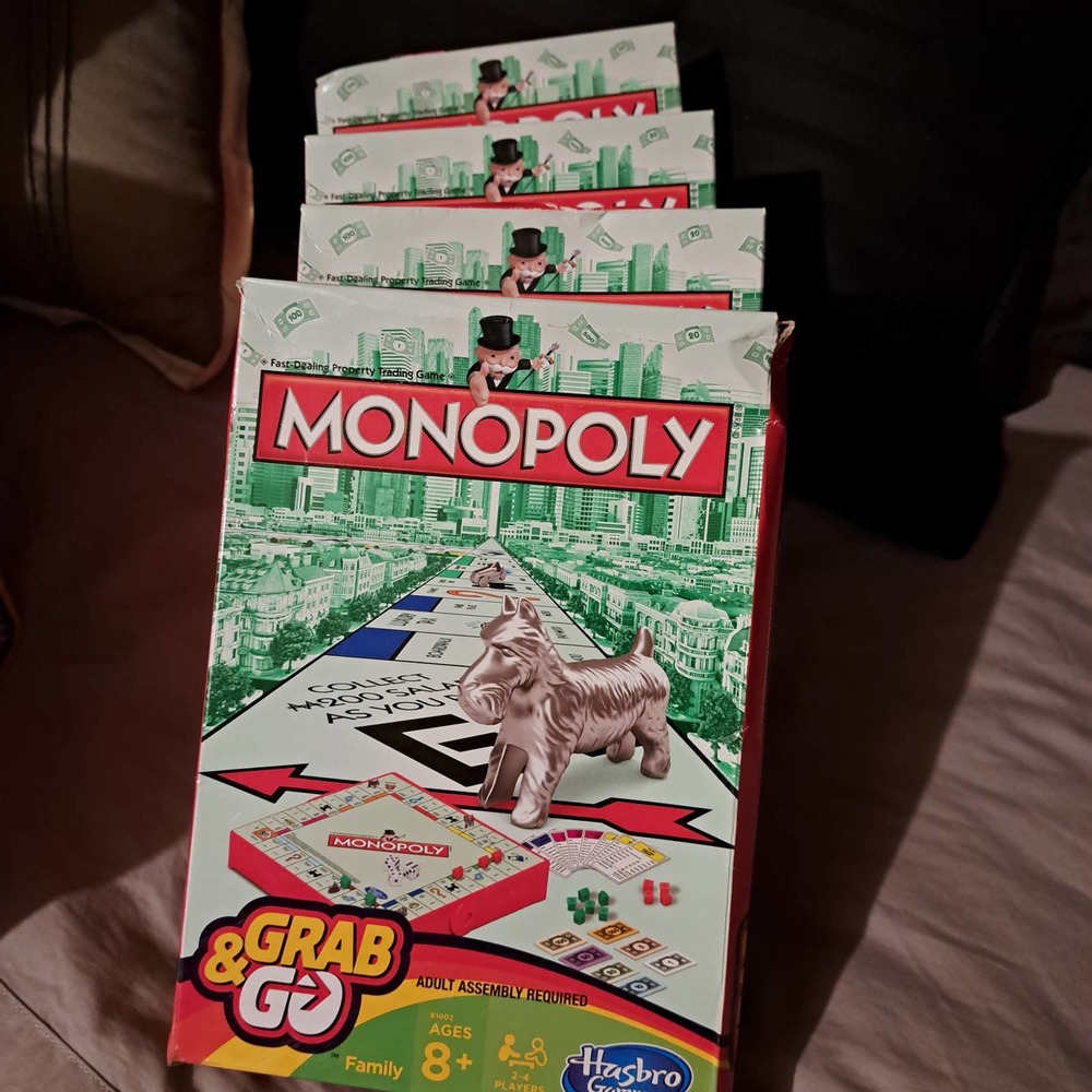 SET of 4 for quick gifting- Grab&Go Monolopy New in Boxes